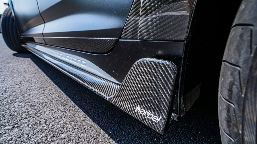 Karbel Carbon Carbon Fiber Side Skirts For Audi A6 Allroad C8 2020-ON - Performance SpeedShop