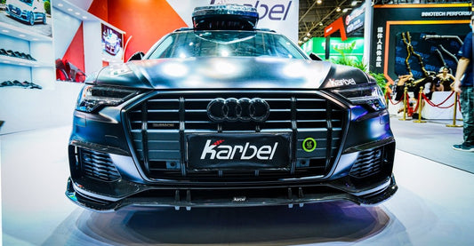 Audi A6 Allroad C8 2020-ON with Aftermarket Parts - Upper Front Lip Pre-preg Carbon Fiber from Karbel Carbon