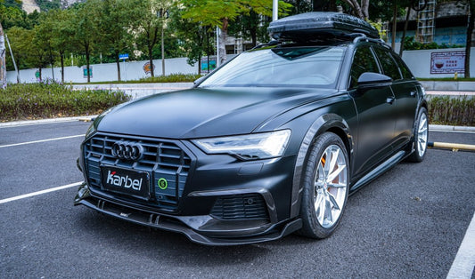 Audi A6 Allroad C8 2020-ON with Aftermarket Parts - Upper Front Lip Pre-preg Carbon Fiber from Karbel Carbon