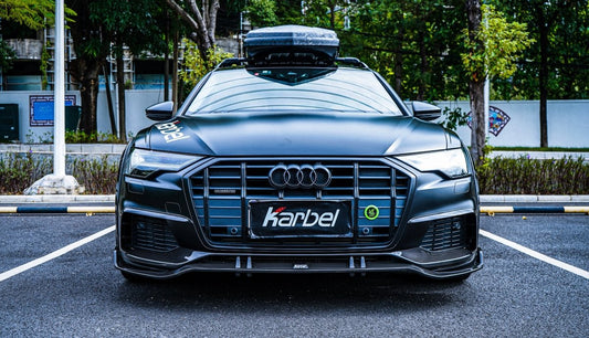 Audi A6 Allroad C8 2020-ON with Aftermarket Parts - Upper Front Lip Pre-preg Carbon Fiber from Karbel Carbon