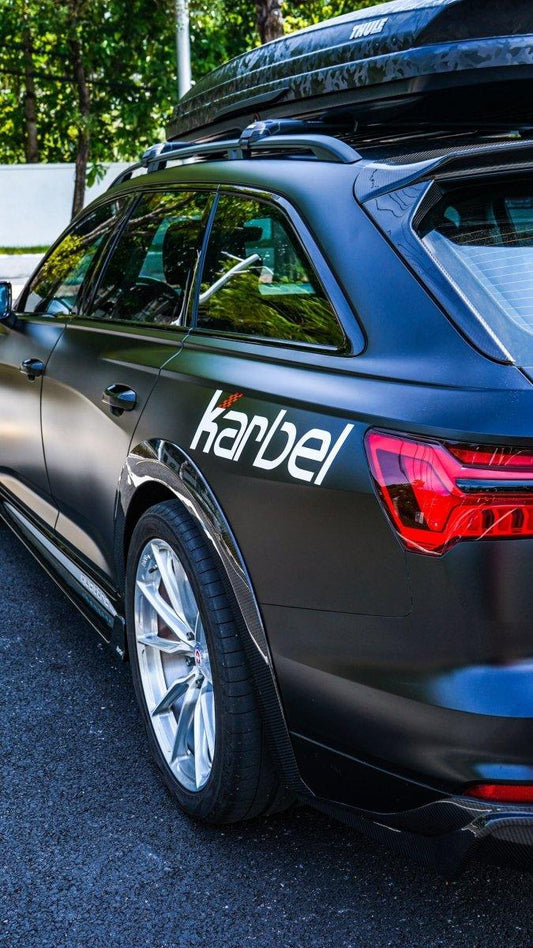 Audi A6 Allroad C8 2020-ON with Aftermarket Parts - Wheel Arches Pre-preg Carbon Fiber from Karbel Carbon