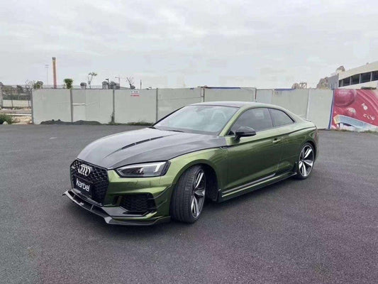 Audi RS5 S5 A5 B9 B9.5 2017-ON with Aftermarket Parts - Hood Pre-preg Carbon Fiber from Karbel Carbon