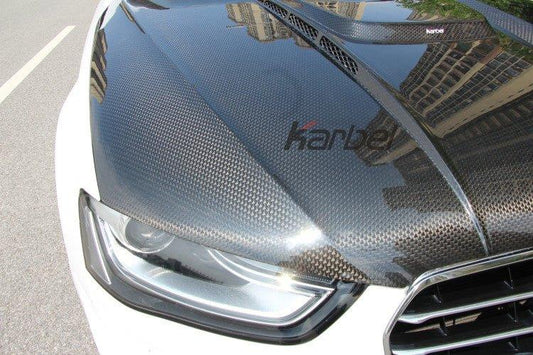 Karbel Carbon Dry Carbon Fiber Double-sided Hood Bonnet for Audi S4 & A4 S Line & A4 2013-2016 B8.5 - Performance SpeedShop