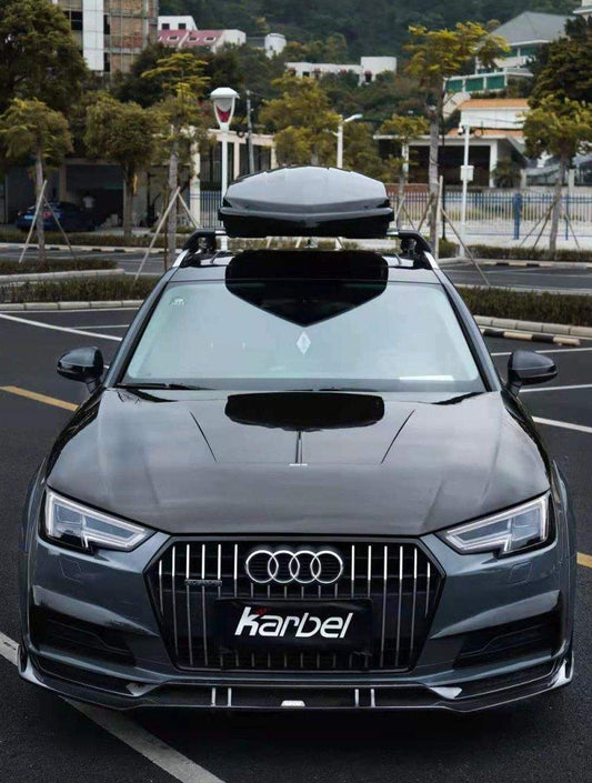 Audi RS4 S4 A4 (all models) B9 / B9.5 2017-ON with Aftermarket Parts - Hood Pre-preg Carbon Fiber from Karbel Carbon