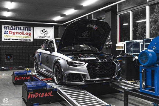 Karbel Carbon Dry Carbon Fiber Double-sided Hood Bonnet Ver.2 for Audi A3 & A3 S Line & S3 & RS3 2014-2020 - Performance SpeedShop