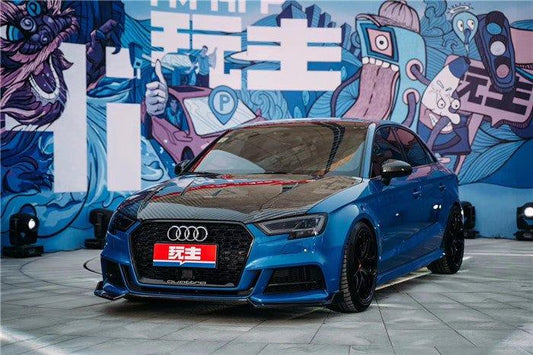 Karbel Carbon Dry Carbon Fiber Double-sided Hood Bonnet Ver.2 for Audi A3 & A3 S Line & S3 & RS3 2014-2020 - Performance SpeedShop