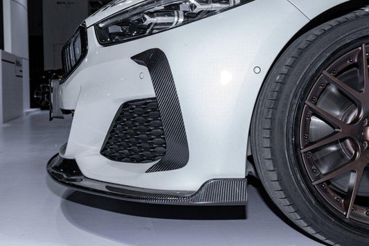 BMW 8 Series M850 840 (With M-Package Bumper) G14 G15 G16 2018-ON with Aftermarket Parts - Upper Valences Pre-preg Carbon Fiber from Karbel Carbon