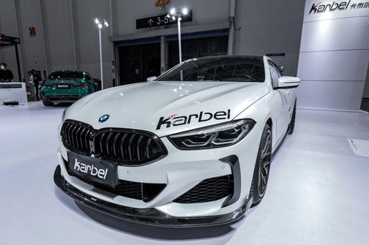 BMW 8 Series M850 840 (With M-Package Bumper) G14 G15 G16 2018-ON with Aftermarket Parts - Upper Valences Pre-preg Carbon Fiber from Karbel Carbon