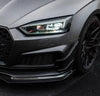 Karbel Carbon Dry Carbon Fiber Front Bumper Canards for Audi S5 & A5 S Line 2017-2019 B9 - Performance SpeedShop