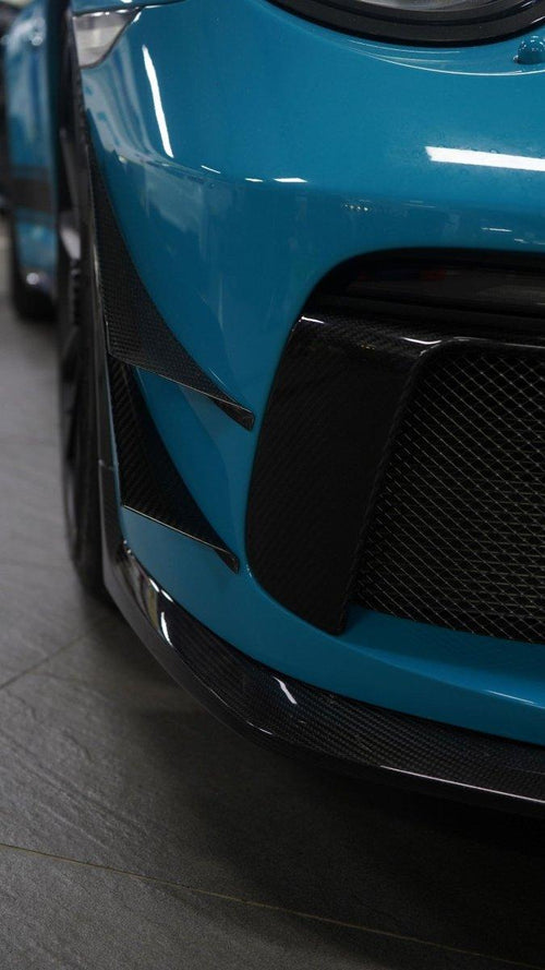 Karbel Carbon Dry Carbon Fiber Front Bumper Canards for Porsche 911 991.2 GT3 - Performance SpeedShop
