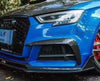 Karbel Carbon Dry Carbon Fiber Front Bumper Upper Valences for Audi A3 S Line & S3 2017-2020 Sedan - Performance SpeedShop