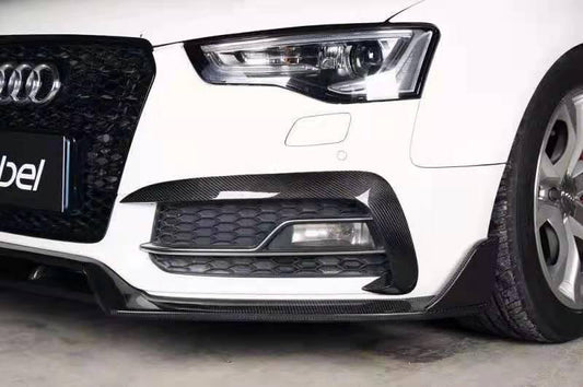 Karbel Carbon Dry Carbon Fiber Front Bumper Upper Valences for Audi A5 S Line & S5 2012-2016 B8.5 - Performance SpeedShop