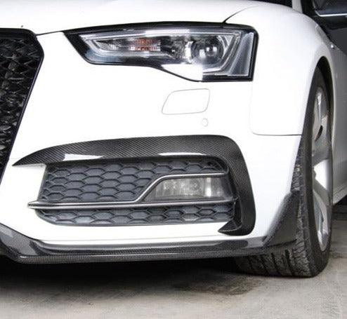 Karbel Carbon Dry Carbon Fiber Front Bumper Upper Valences for Audi A5 S Line & S5 2012-2016 B8.5 - Performance SpeedShop