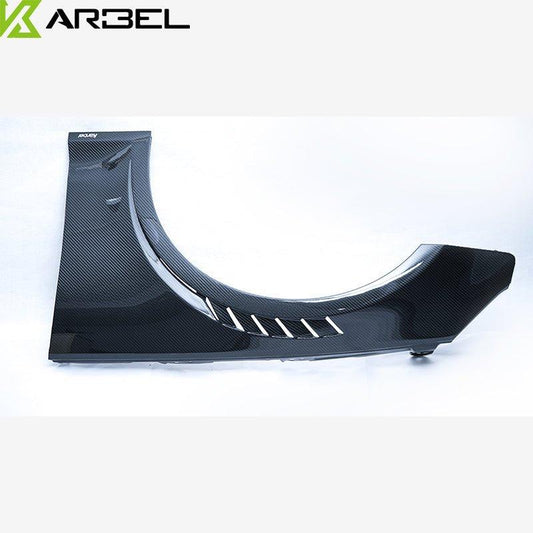 Audi S4 A4 B9 2017 2018 2019 & S4 A4 B9.5 2020 2021 2022 2023 2024 With Aftermarket Parts - Front Fenders Pre-preg Carbon Fiber from Karbel Carbon