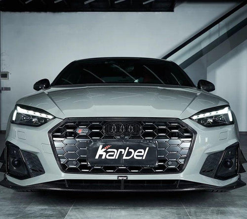 Audi S5 A5 B9.5 2020 2021 2022 2023 2024 with Aftermarket Parts - Front Grill Pre-preg Carbon Fiber from Karbel Carbon