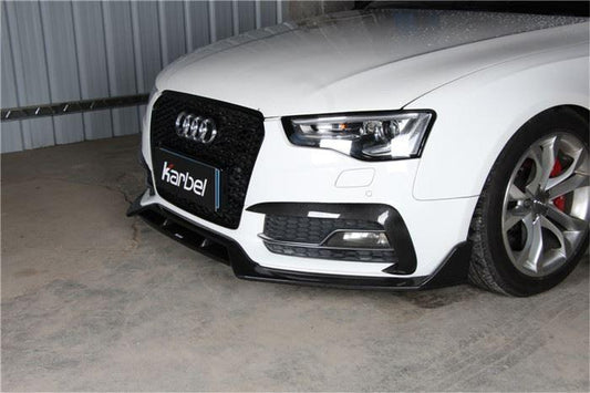 Audi S5 A5 S-line (with s-line bumper, does not base model) B8.5 2012-2016 with Aftermarket Parts - Front Lip Pre-preg Carbon Fiber from Karbel Carbon