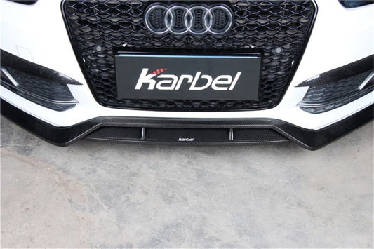 Audi S5 A5 S-line (with s-line bumper, does not base model) B8.5 2012-2016 with Aftermarket Parts - Front Lip Pre-preg Carbon Fiber from Karbel Carbon