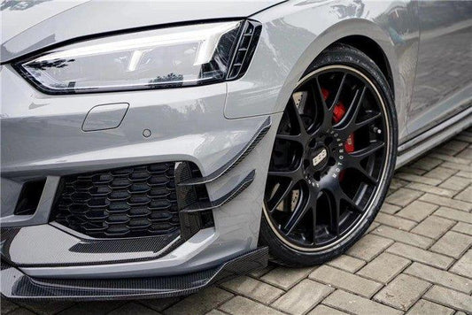 Audi RS5 B9 2018 2019 2020 with Aftermarket Parts - Front Lip Pre-preg Carbon Fiber from Karbel Carbon