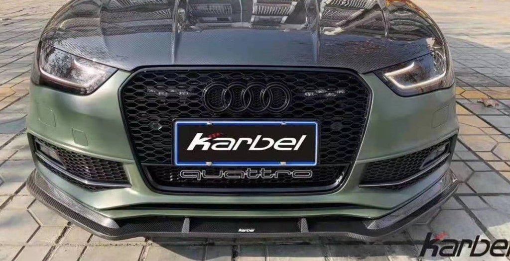 Karbel Carbon Dry Carbon Fiber Front Lip for Audi S4 & A4 S Line 2013-2016 B8.5 - Performance SpeedShop