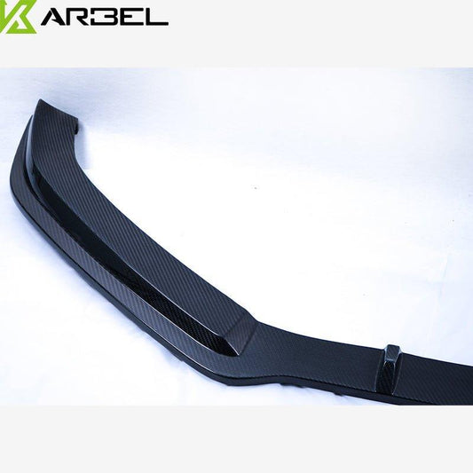 Audi S4 A4 S-line (with s-line bumper, does not fit base model) B8.5 2013 2014 2015 2016 with Aftermarket Parts - Front Lip Pre-preg Carbon Fiber from Karbel Carbon