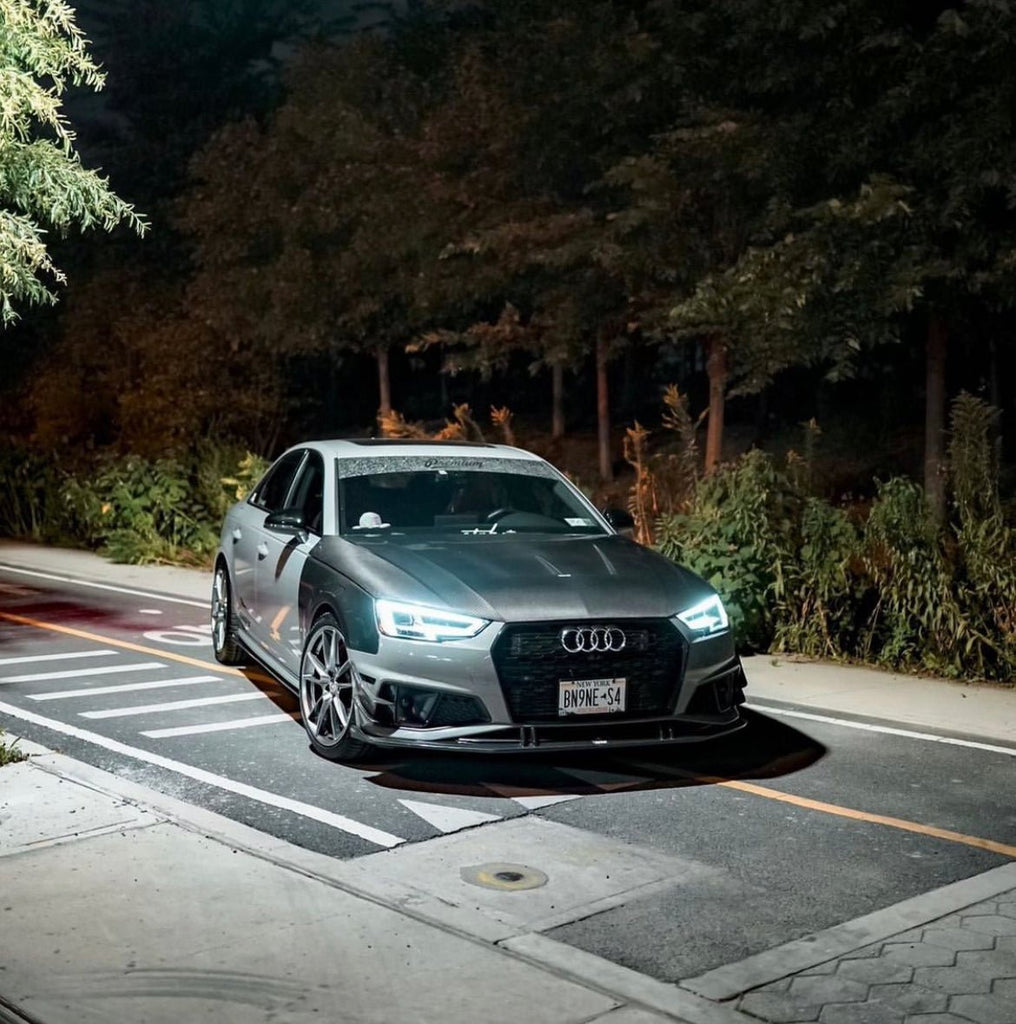 Karbel Carbon Dry Carbon Fiber Front Lip for Audi S4 & A4 S Line 2019 B9 - Performance SpeedShop
