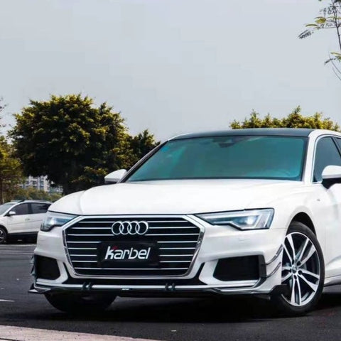 Karbel Carbon Dry Carbon Fiber Front Lip for Audi S6 & A6 S-Line & A6 Avant 2019-ON C8 - Performance SpeedShop