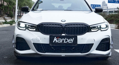 Karbel Carbon Dry Carbon Fiber Front Lip for BMW 3 Series G20 2019-2022 - Performance SpeedShop