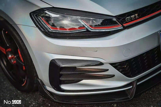 Volkswagen GTI MK7.5 2018 2019 2020 2021 with Aftermarket Parts - Front Lip Pre-preg Carbon Fiber from Karbel Carbon