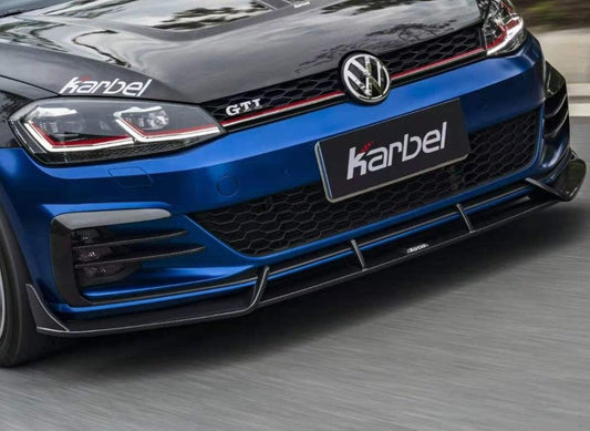 Volkswagen GTI MK7.5 2018 2019 2020 2021 with Aftermarket Parts - Front Lip Pre-preg Carbon Fiber from Karbel Carbon