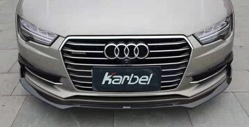 Karbel Carbon Dry Carbon Fiber Front Lip Splitter for Audi S7 & A7 S Line 2016-2018 C7.5 - Performance SpeedShop