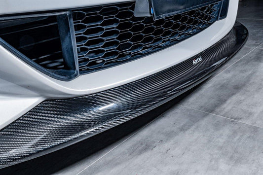 BMW 8 Series M850 840 (With M-Package Bumper) G14 G15 G16 2018 2019 2020 2021 2022 2023 2024 with Aftermarket Parts - Front Lip Pre-preg Carbon Fiber from Karbel Carbon