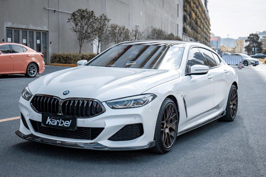BMW 8 Series M850 840 (With M-Package Bumper) G14 G15 G16 2018 2019 2020 2021 2022 2023 2024 with Aftermarket Parts - Front Lip Pre-preg Carbon Fiber from Karbel Carbon