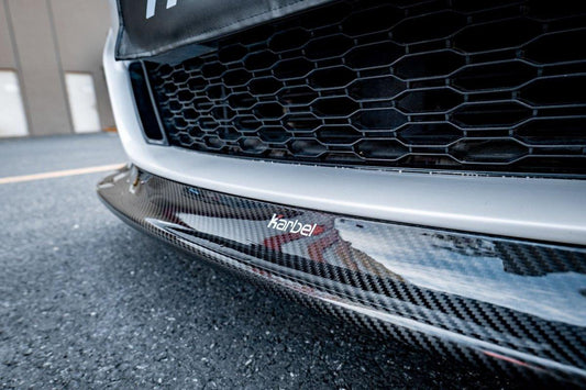 BMW 8 Series M850 840 (With M-Package Bumper) G14 G15 G16 2018 2019 2020 2021 2022 2023 2024 with Aftermarket Parts - Front Lip Pre-preg Carbon Fiber from Karbel Carbon