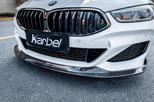 BMW 8 Series M850 840 (With M-Package Bumper) G14 G15 G16 2018 2019 2020 2021 2022 2023 2024 with Aftermarket Parts - Front Lip Pre-preg Carbon Fiber from Karbel Carbon