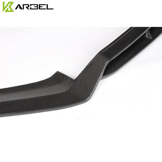 Audi S4 A4 S-line (with s-line bumper, does not fit base model) B9 2017 2018 with Aftermarket Parts - Front Lip Pre-preg Carbon Fiber from Karbel Carbon