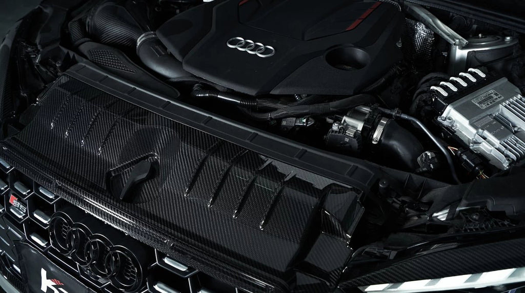 Karbel Carbon Dry Carbon Fiber Radiator Cooling Plate for Audi S5 & A5 S Line 2020-ON B9.5 - Performance SpeedShop