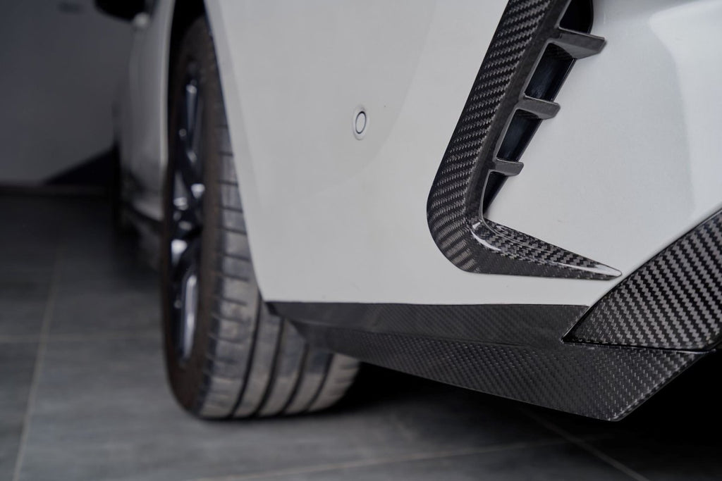 Karbel Carbon Dry Carbon Fiber Rear Bumper Canards for BMW 3 Series G20 2019-2022 - Performance SpeedShop