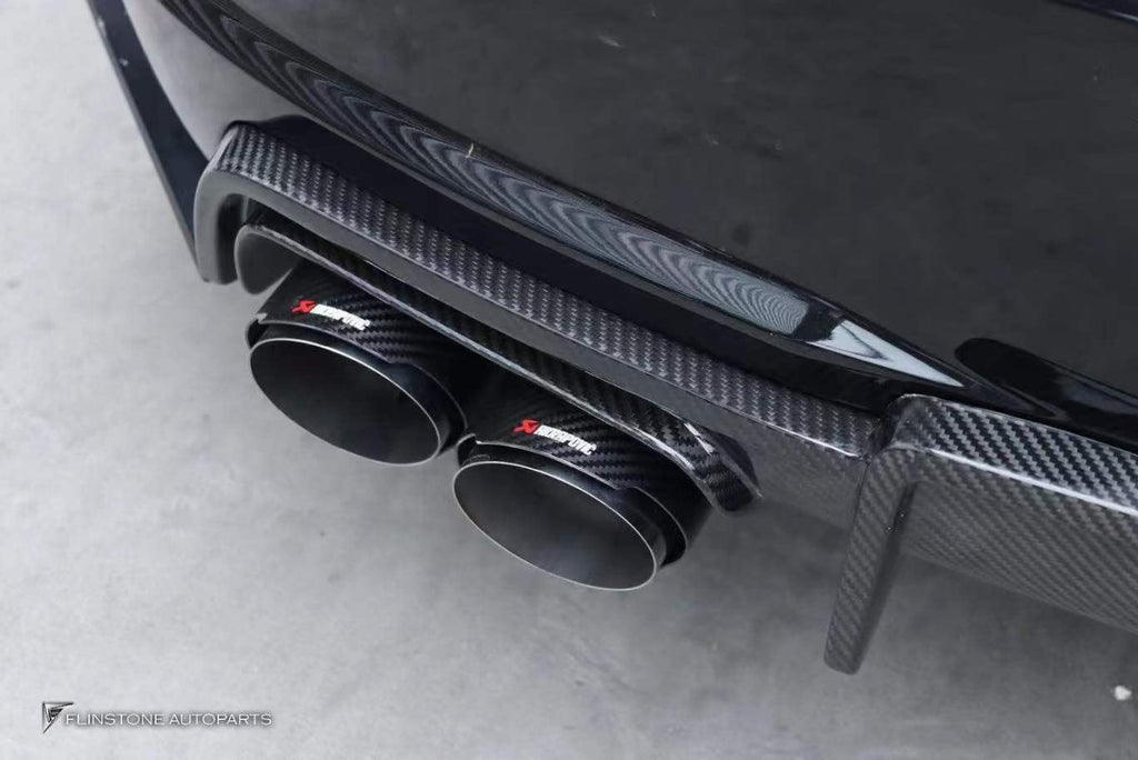 Karbel Carbon Dry Carbon Fiber Rear Diffuser 3 Pcs for Audi TTS & TT S-Line 2015-2019 - Performance SpeedShop