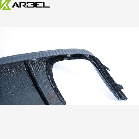 Audi A4 Base Model (does not fit A4 S-line) B8.5 2013 2014 2015 2016 with Aftermarket Parts - Rear Diffuser Pre-preg Carbon Fiber from Karbel Carbon