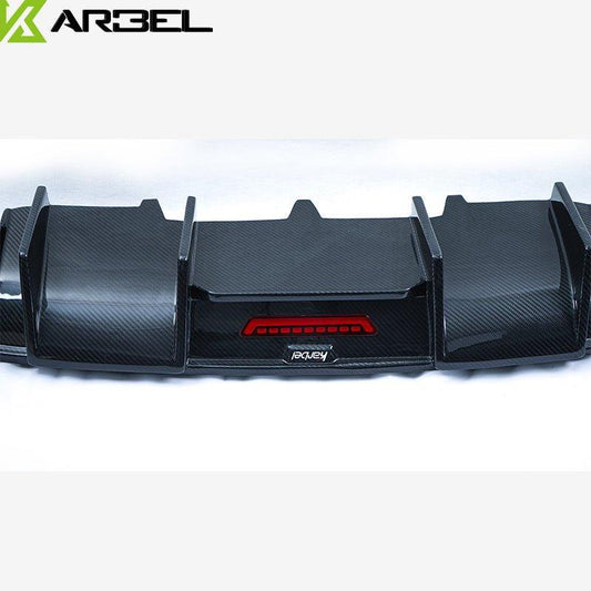 Audi A4 Base Model (does not fit A4 S-line) B8.5 2013 2014 2015 2016 with Aftermarket Parts - Rear Diffuser Pre-preg Carbon Fiber from Karbel Carbon