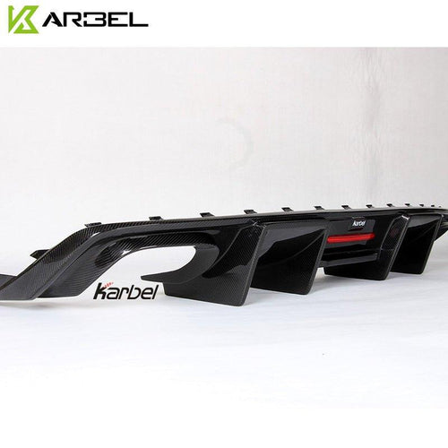 Karbel Carbon Dry Carbon Fiber Rear Diffuser for Audi A4 2017-2018 B9 - Performance SpeedShop