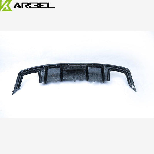 Audi A5 (fits base model, does not fit s-line) B8.5 2012 2013 2014 2015 2016 with Aftermarket Parts - Rear Diffuser Pre-preg Carbon Fiber from Karbel Carbon