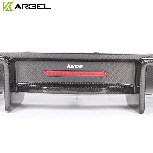 Audi A7 (fits base model, does not fit s-line) C7 2012 2013 2014 2015 with Aftermarket Parts - Rear Diffuser Pre-preg Carbon Fiber from Karbel Carbon