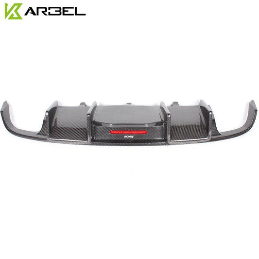 Audi A7 (fits base model, does not fit s-line) C7 2012 2013 2014 2015 with Aftermarket Parts - Rear Diffuser Pre-preg Carbon Fiber from Karbel Carbon