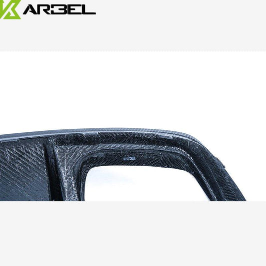 Audi A7 (fits base model, does not fit s-line) C7.5 2016-2018 with Aftermarket Parts - Rear Diffuser Pre-preg Carbon Fiber from Karbel Carbon