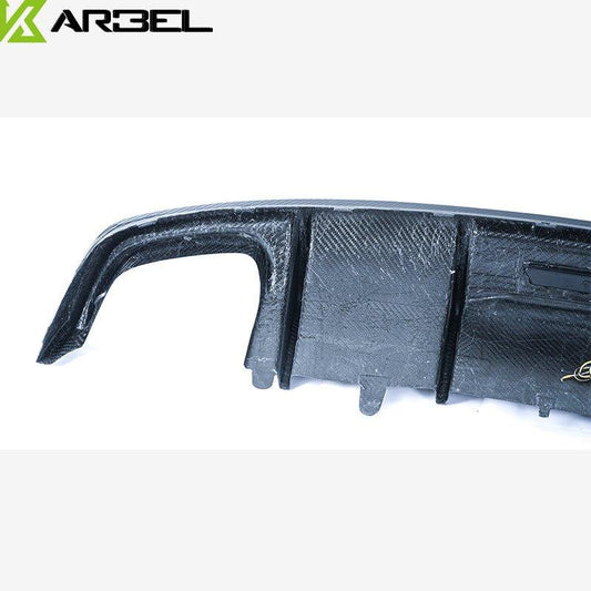 Audi A7 (fits base model, does not fit s-line) C7.5 2016-2018 with Aftermarket Parts - Rear Diffuser Pre-preg Carbon Fiber from Karbel Carbon