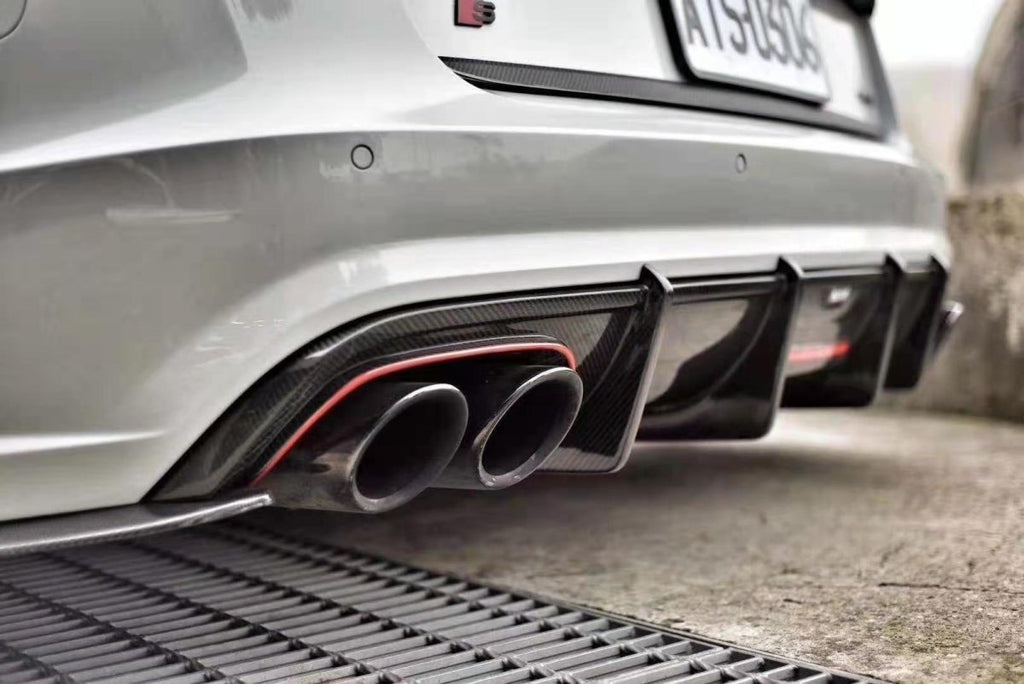 Karbel Carbon Dry Carbon Fiber Rear Diffuser for Audi S6 & A6 S-Line & A6 Avant 2016-2018 C7.5 - Performance SpeedShop