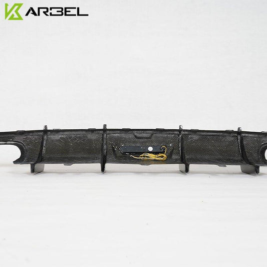 Audi S6 / A6 Avant / A6 S-Line (with s-line bumper, does not base model) C7.5 2016-2018 with Aftermarket Parts - Rear Diffuser Pre-preg Carbon Fiber from Karbel Carbon