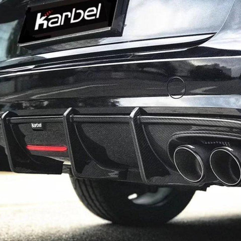 Karbel Carbon Dry Carbon Fiber Rear Diffuser for Audi S6 & A6 S-Line & A6 Avant 2016-2018 C7.5 - Performance SpeedShop