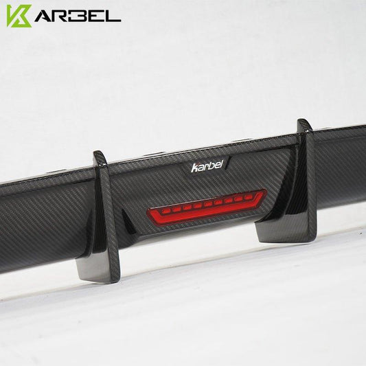 Audi S6 / A6 Avant / A6 S-Line (with s-line bumper, does not base model) C7.5 2016-2018 with Aftermarket Parts - Rear Diffuser Pre-preg Carbon Fiber from Karbel Carbon